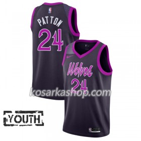 Dres Minnesota Timberwolves Justin Patton 24 Nike 2018-19 City Edition Ljubičasta Swingman - Dječji